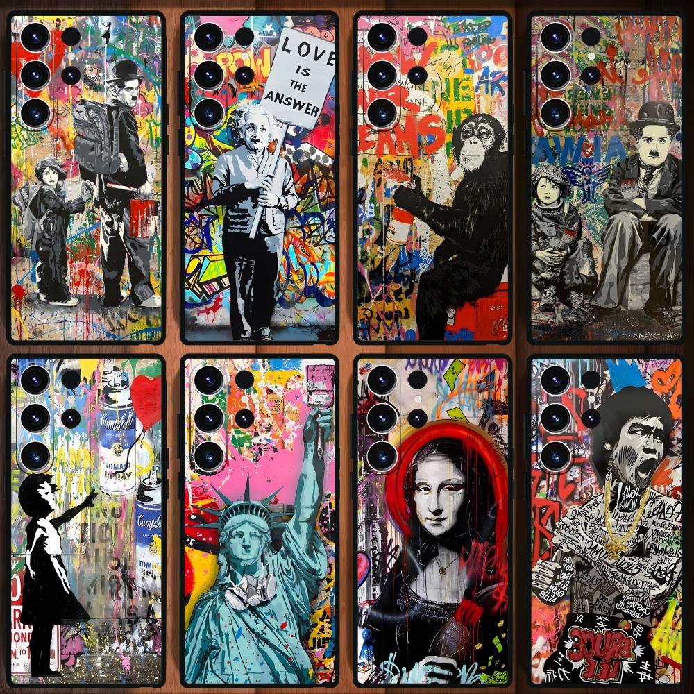 Phone Cases Galaxy S23 - Banksy Graffiti Sanat Telefon Kılıfı Samsung