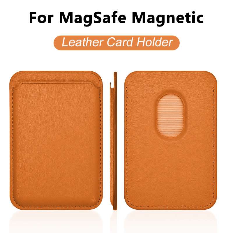 Phone Cases With Wallet On Back - Deri Kartlık Cüzdan Kılıfı, MagSafe Manyetik