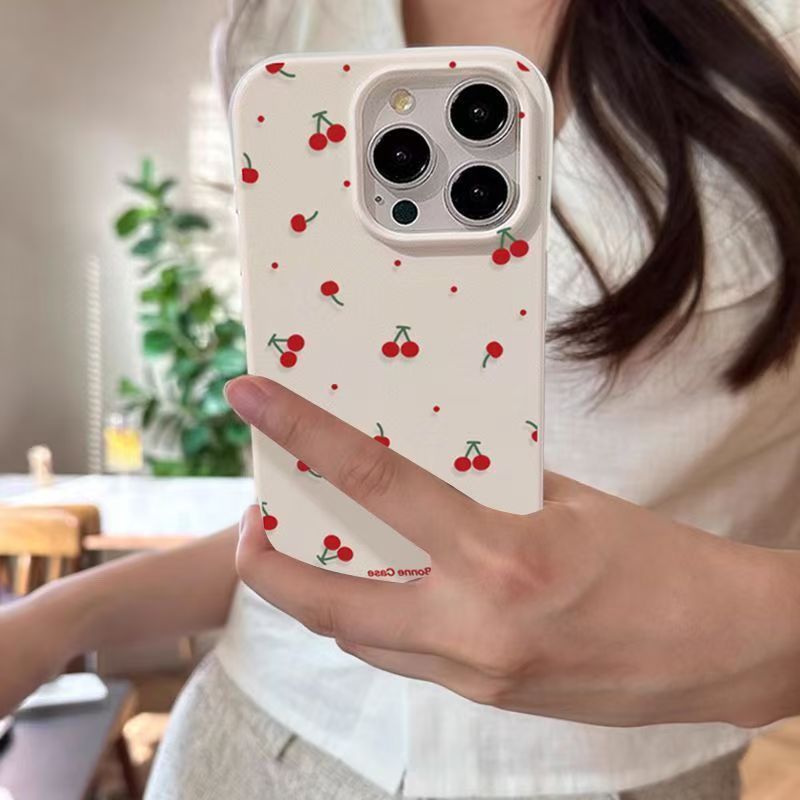 Cute Anime Case - Sevimli Karikatür Kiraz Lichee Desen Telefon
