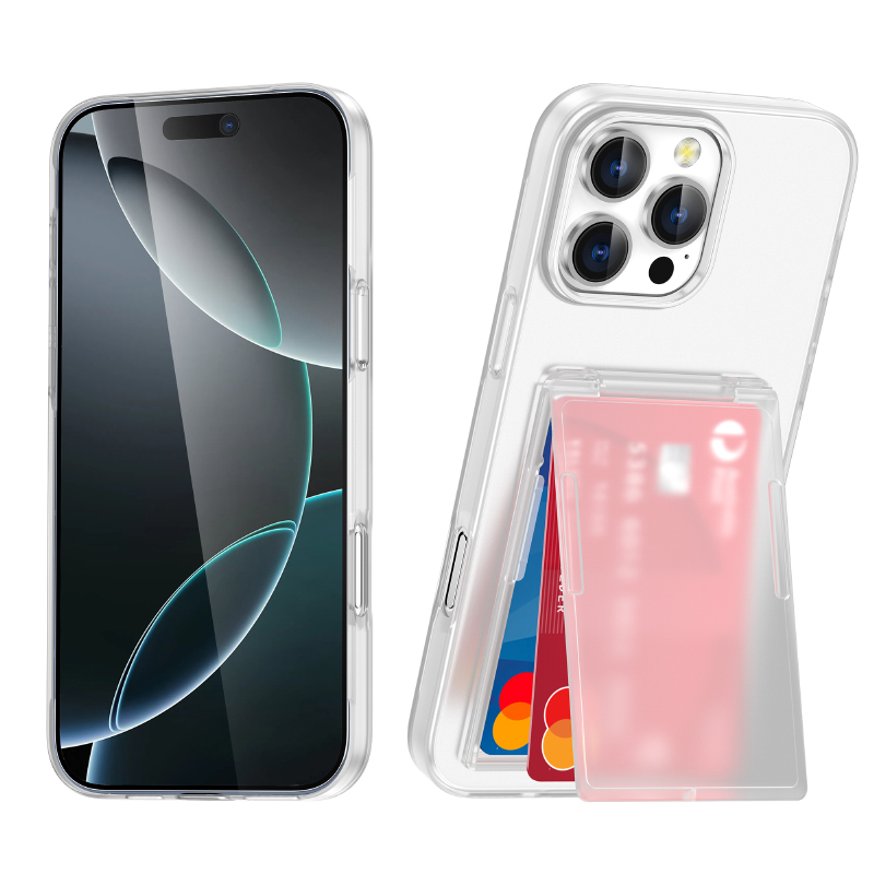 Phone Cases With Wallet On Back - Yeni Lüks Düz Renk Mat Cüzdan