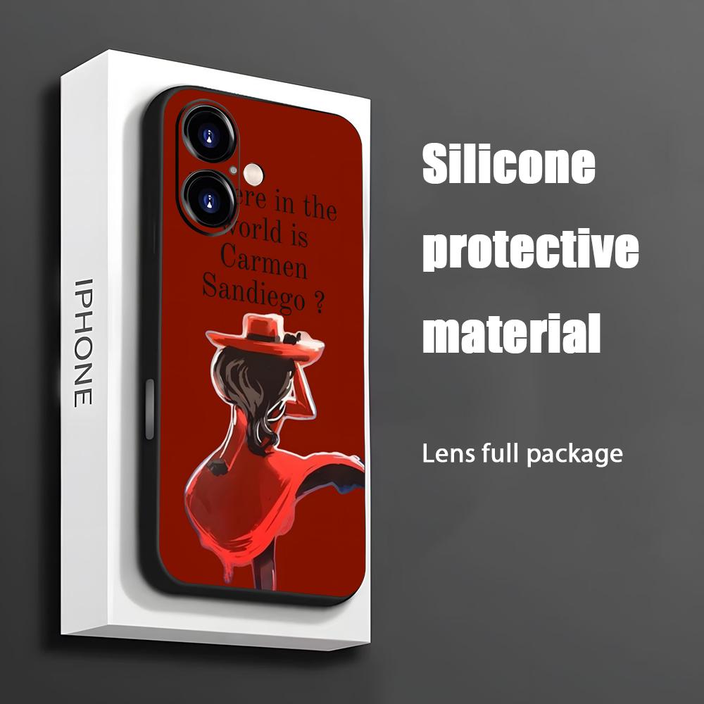 Phone Cases Protective - Sıcak Carmen Sandiego Karikatür Telefon Kılıfı