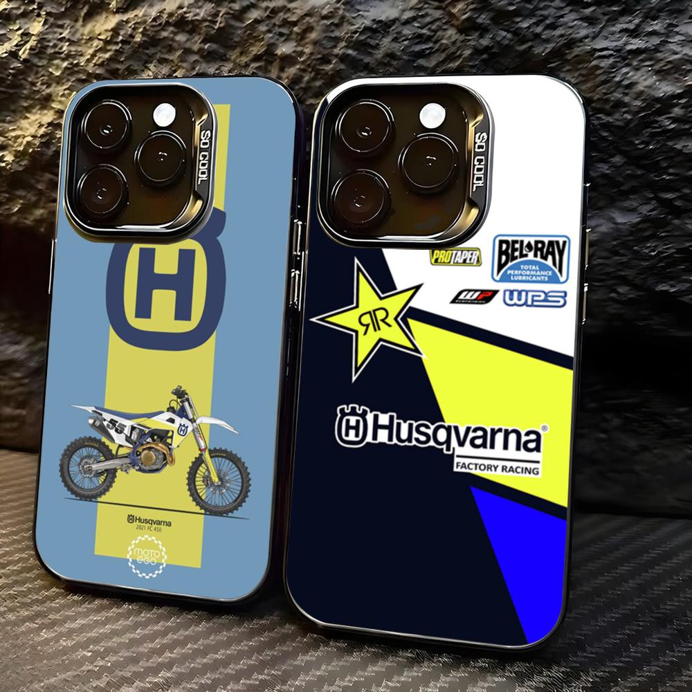 Phone Cases H&M - Motosiklet H-Husqvarnaes-S Telefon Kılıfı lMDColor Gümüş