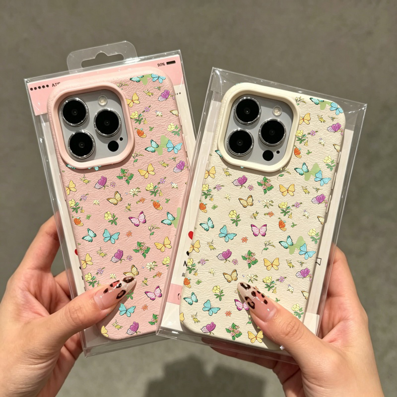 Phone Cases Moto G 2025 - Renkli Kelebek Silikon Kılıf Motorola Edge