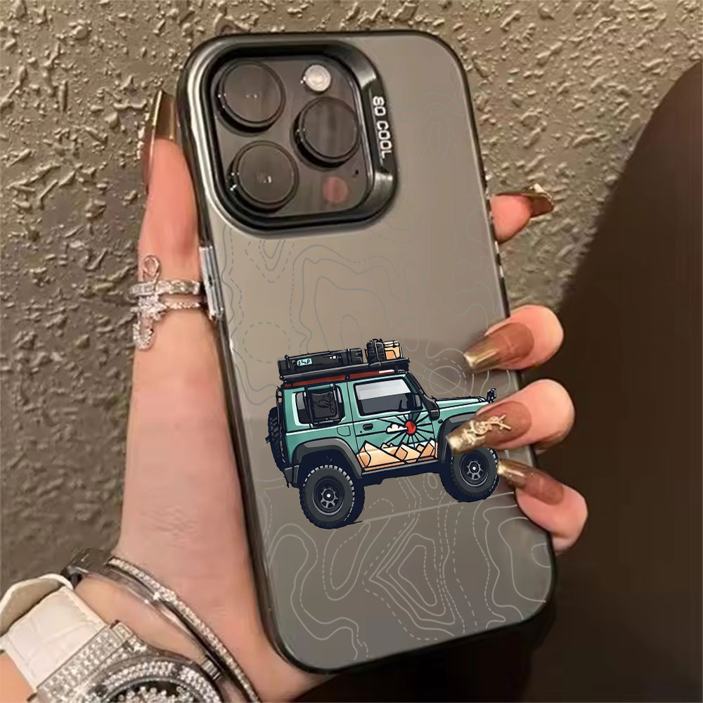 Phone Cases Protective - Basit Araba Desenli Telefon Kılıfı iPhone