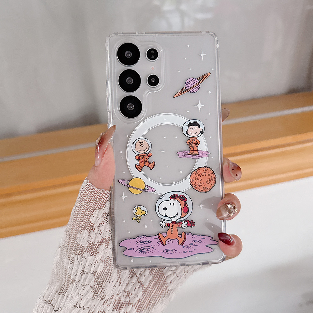 Phone Cases Brown - Sevimli Karikatür Snoopy Charlie Brown Manyetik