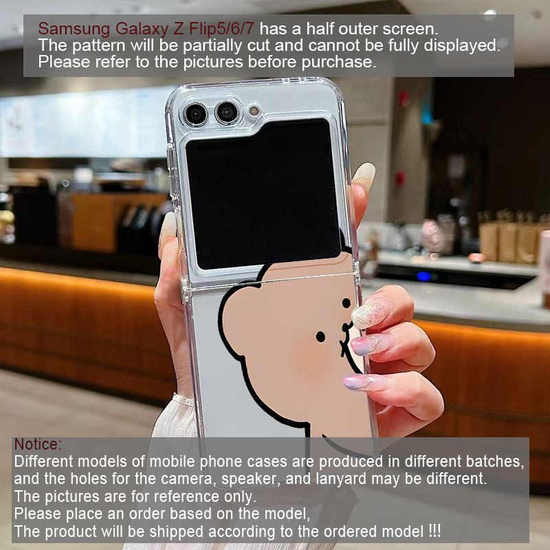 Komik Tavşan Ayı Çiftli Şeffaf - Phone Cases Z Fold 5 incelemesi ve fiyatı