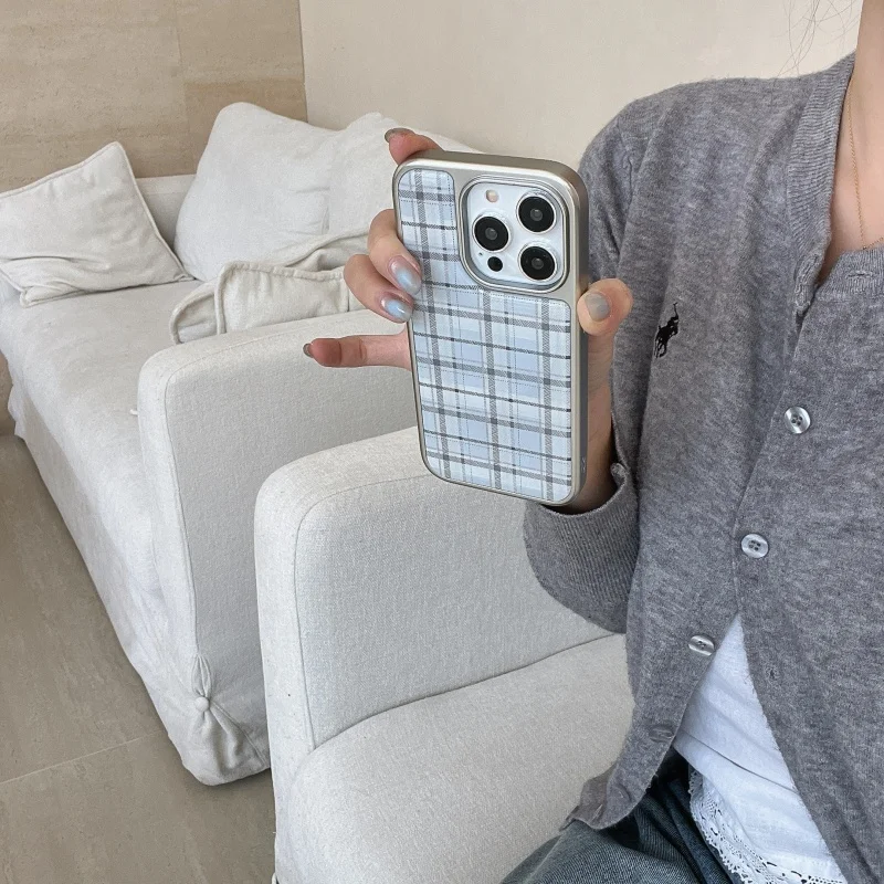 Kore Tarzı Epoksi Mavi Ekose D - Phone Cases Green incelemesi ve fiyatı
