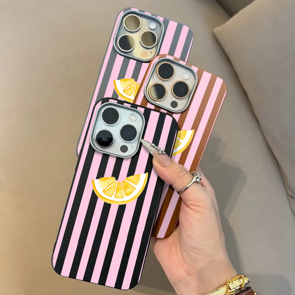 Limon Pembesi Çizgili Telefon  - Phone Cases Pink incelemesi ve fiyatı