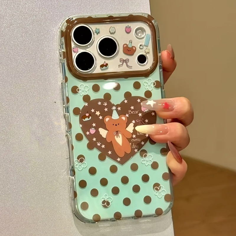 Kahverengi Puantiyeli Kalp Ayı - Phone Cases Brown incelemesi ve fiyatı