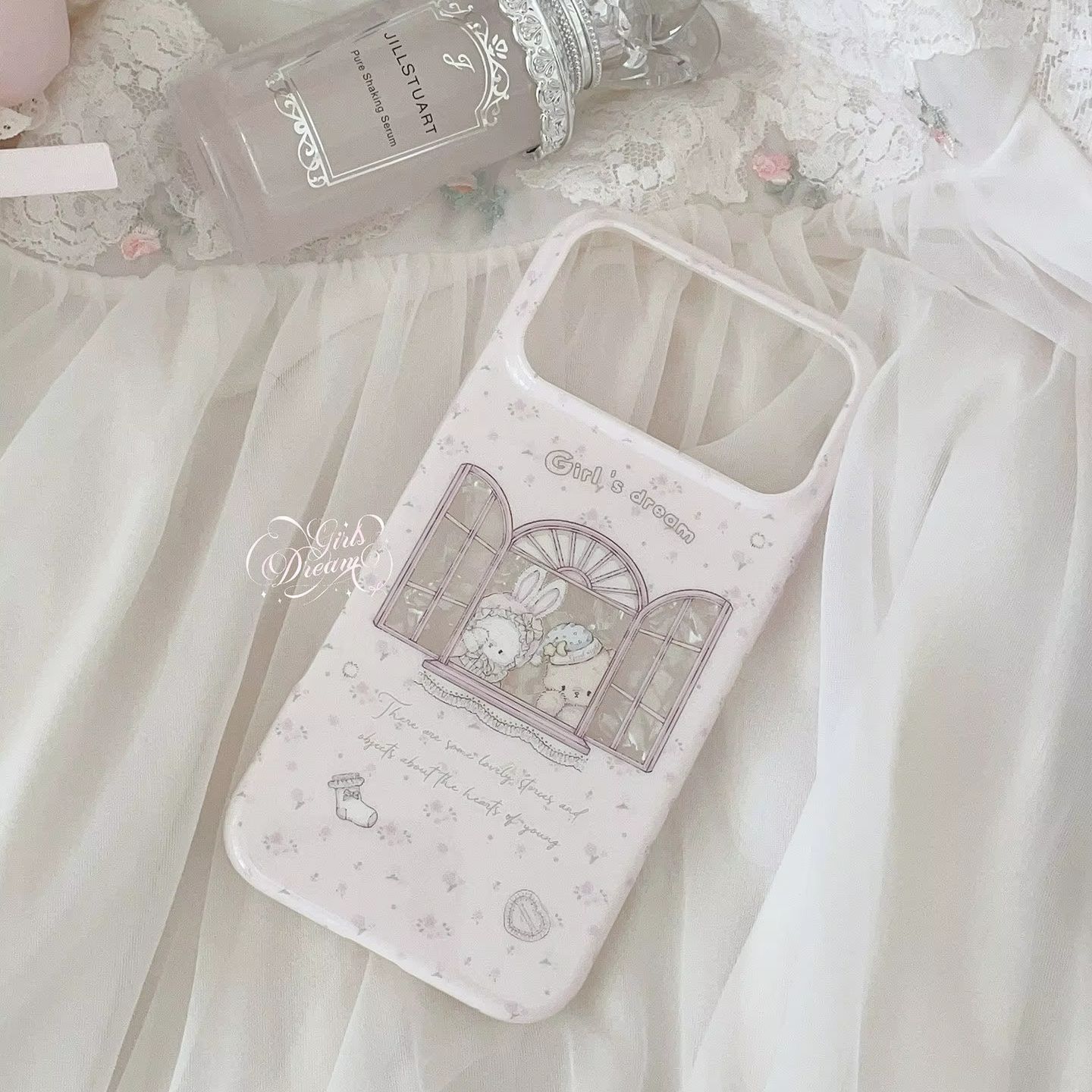 Kawaii Tavşanlı Ayılı Çiçek De - Phone Cases Pink incelemesi ve fiyatı
