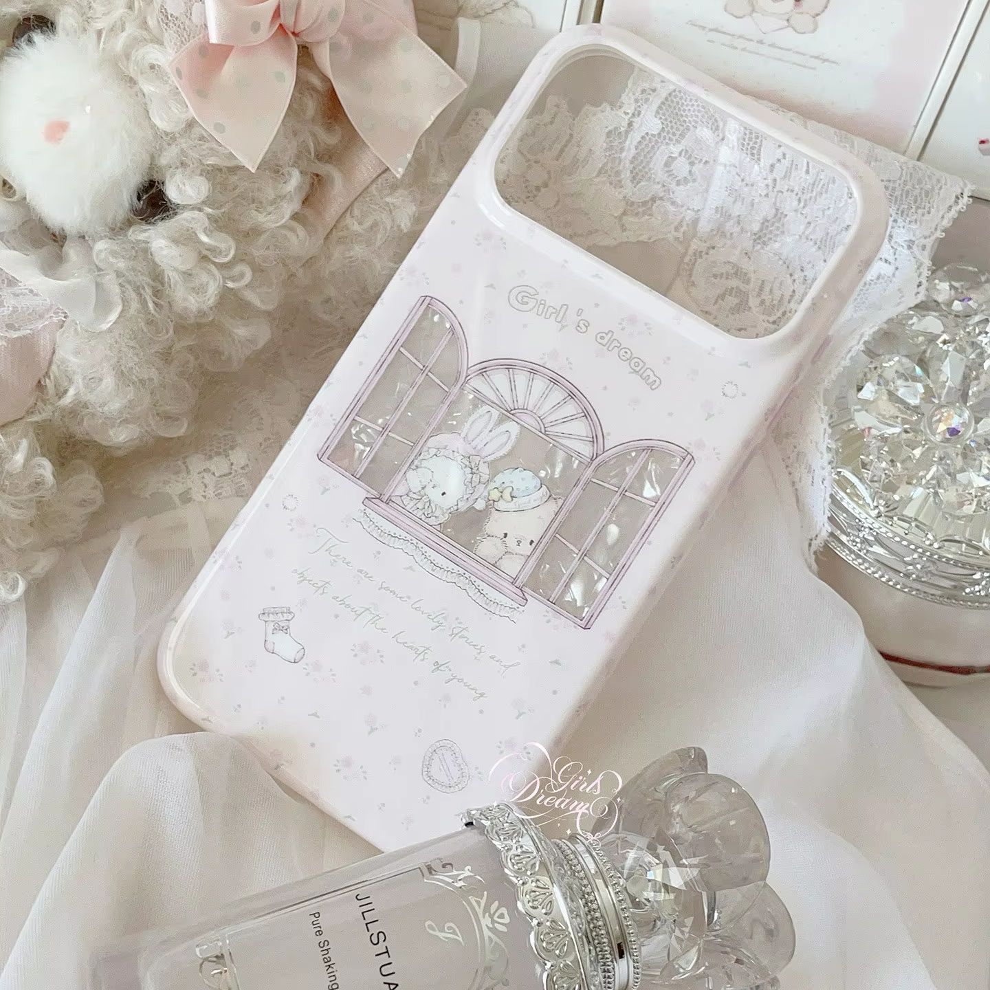 Kawaii Tavşanlı Ayılı Çiçek De - Phone Cases Pink incelemesi ve fiyatı
