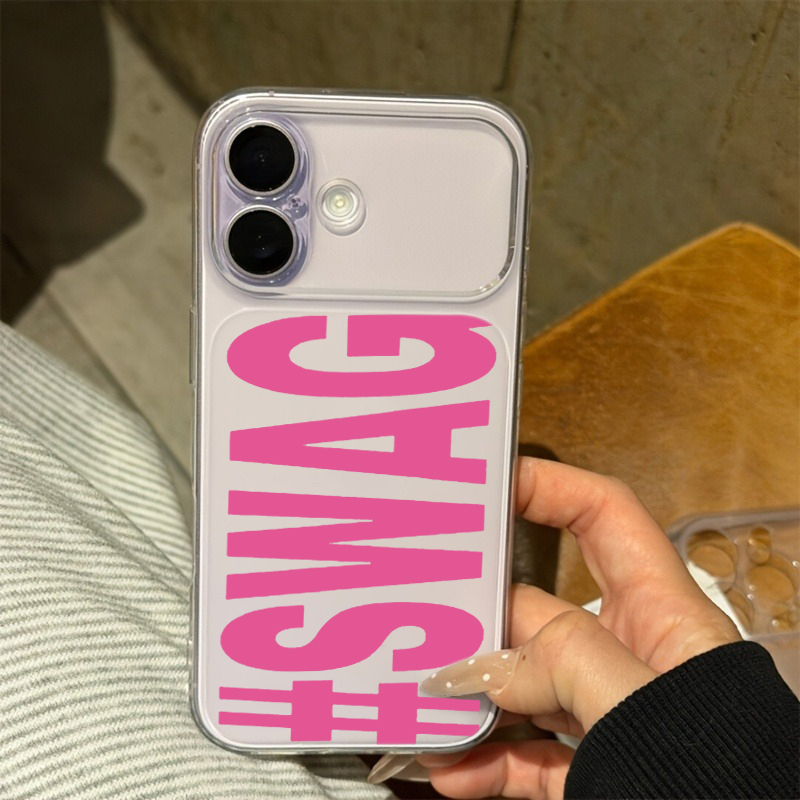 Sıcak Pembe Siyah SWAG Harfli  - Phone Cases Pink incelemesi ve fiyatı