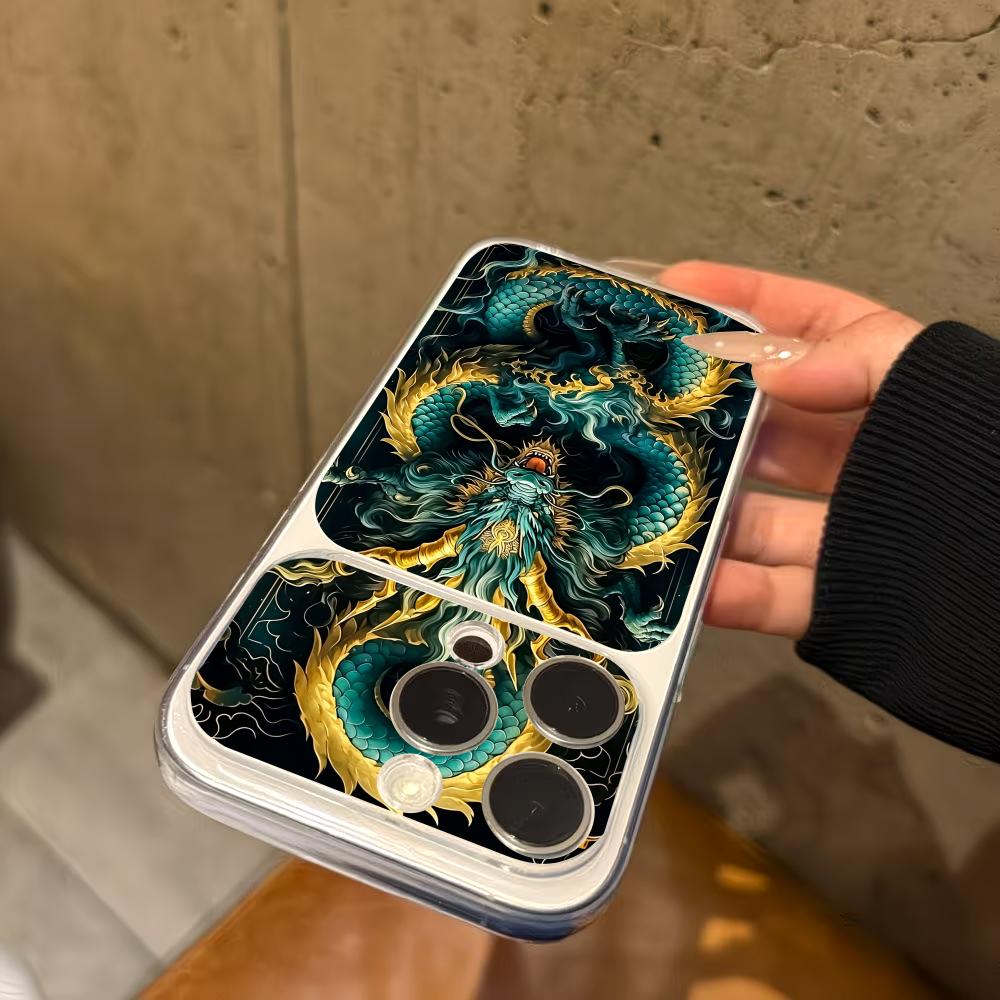Yeşil Ejderha tasarımlı şeffaf - Phone Cases Green incelemesi ve fiyatı