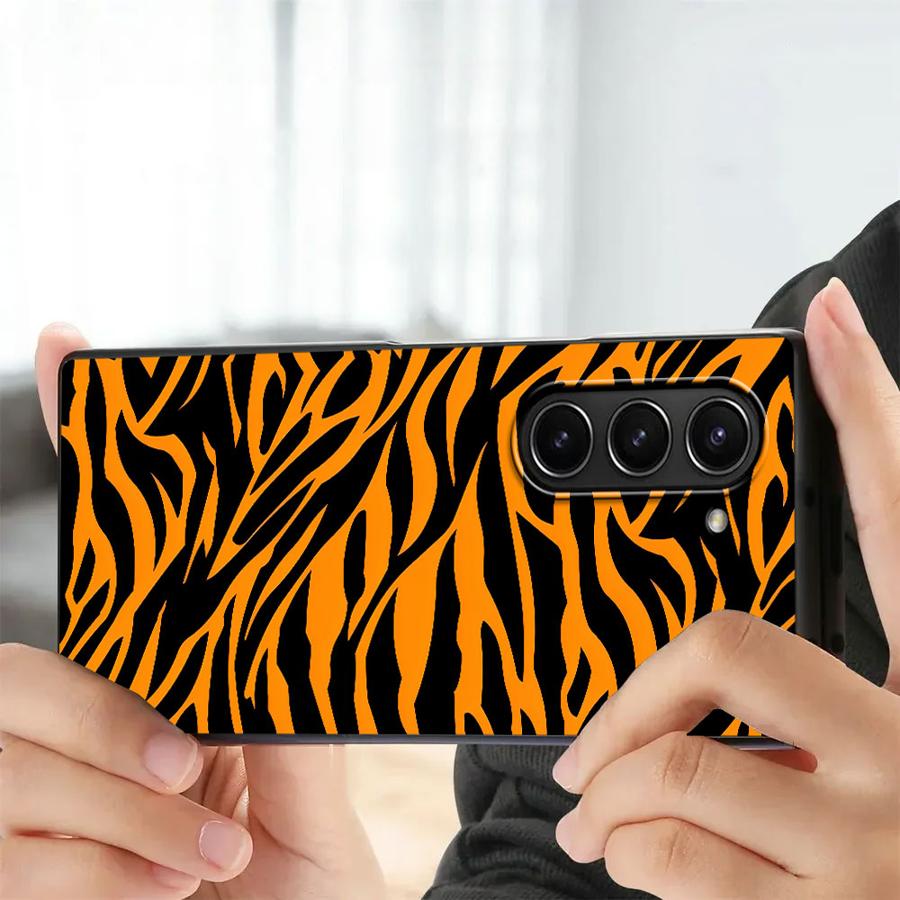 Zebra Çizgili Ayçiçeği Arka Te - Phone Cases Z Fold 5 incelemesi ve fiyatı