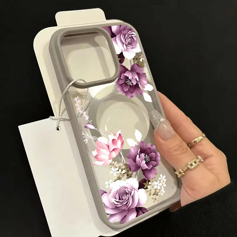 Lavanta Pembesi Çiçek Baskılı  - Phone Cases Pink incelemesi ve fiyatı