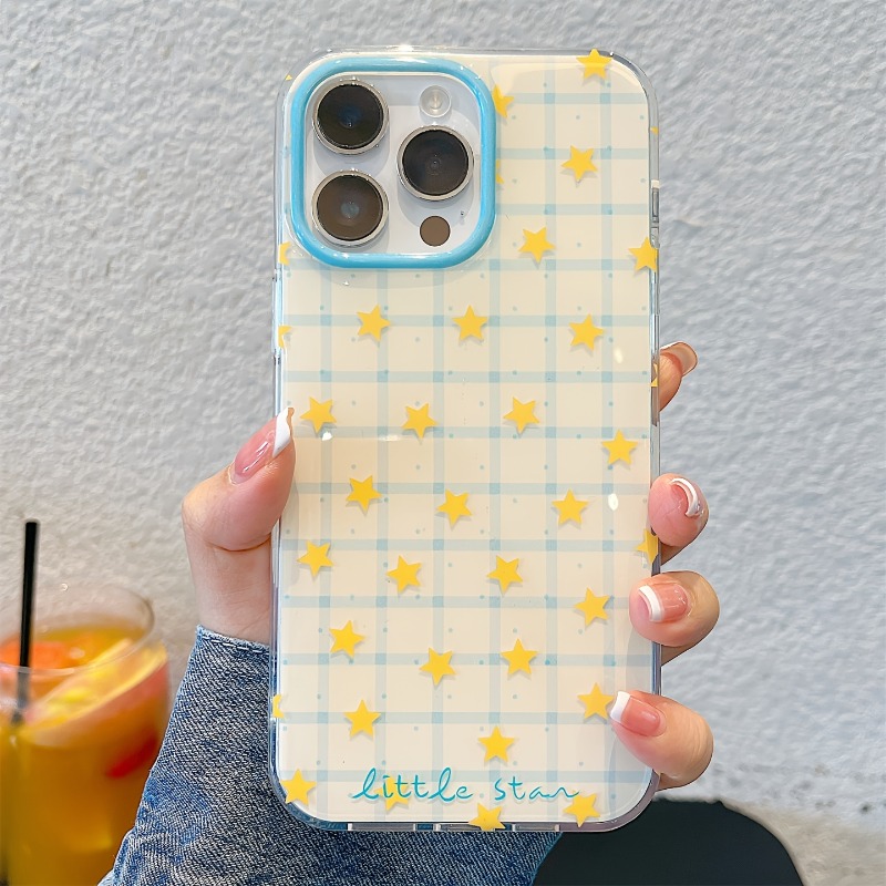 Sarı Yıldızlı Kareli Desenli T - Phone Cases Protective incelemesi ve fiyatı