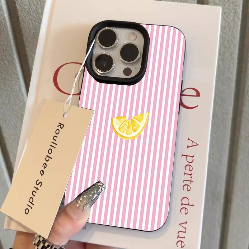 Turuncu Pembe ve Beyaz Çizgili - Phone Cases Pink incelemesi ve fiyatı