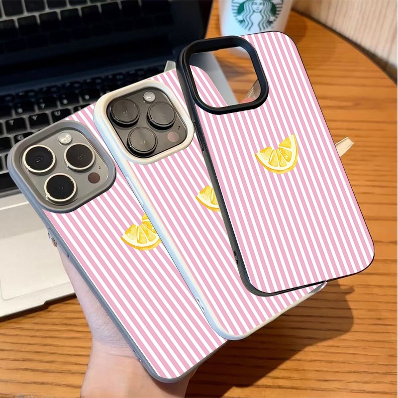 Turuncu Pembe ve Beyaz Çizgili - Phone Cases Pink incelemesi ve fiyatı