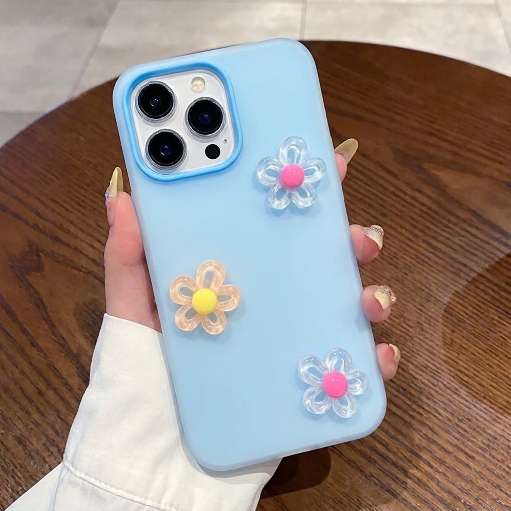 Mavi 2'si 1 Arada 3D DIY Çiçek - Phone Cases Diy incelemesi ve fiyatı