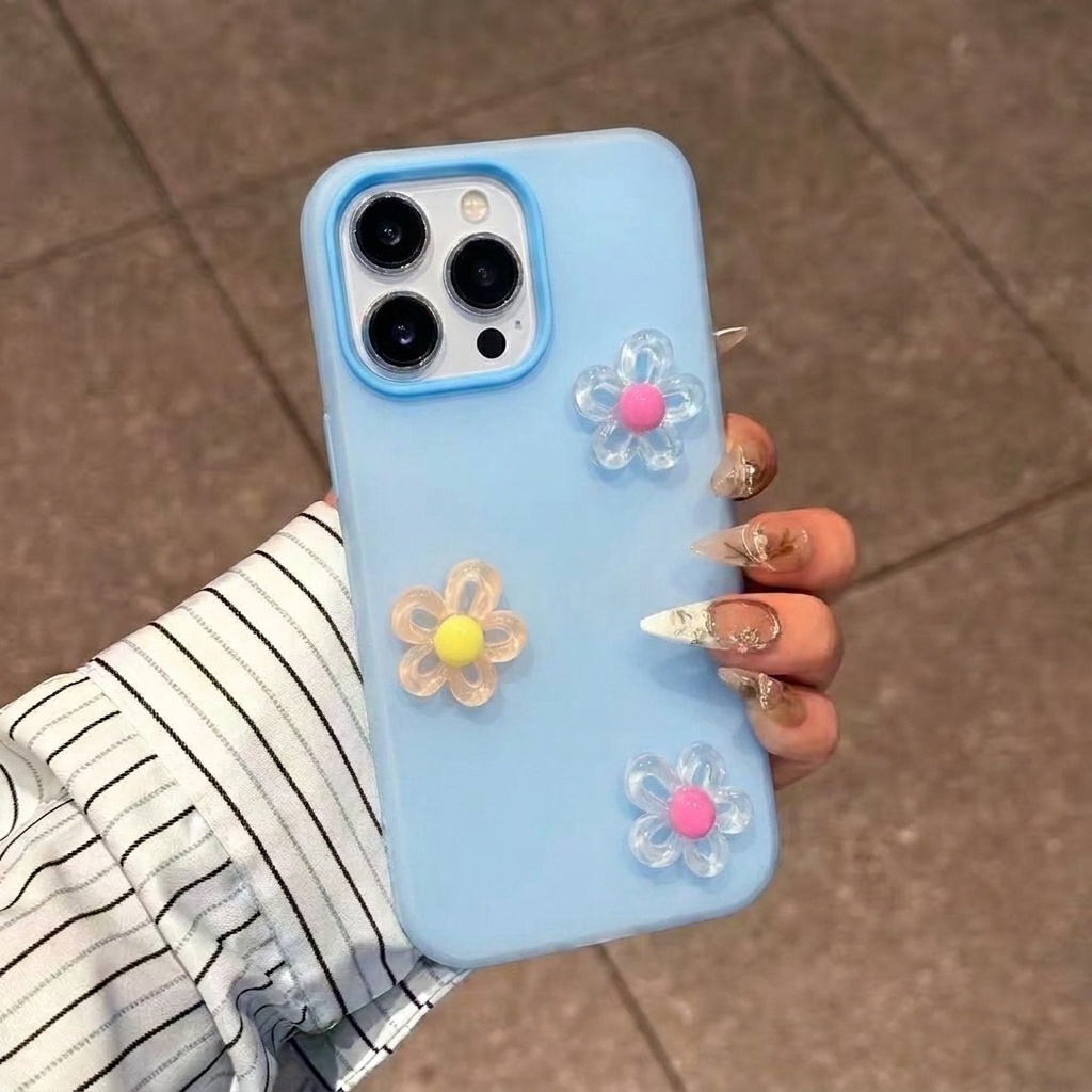 Mavi 2'si 1 Arada 3D DIY Çiçek - Phone Cases Diy incelemesi ve fiyatı