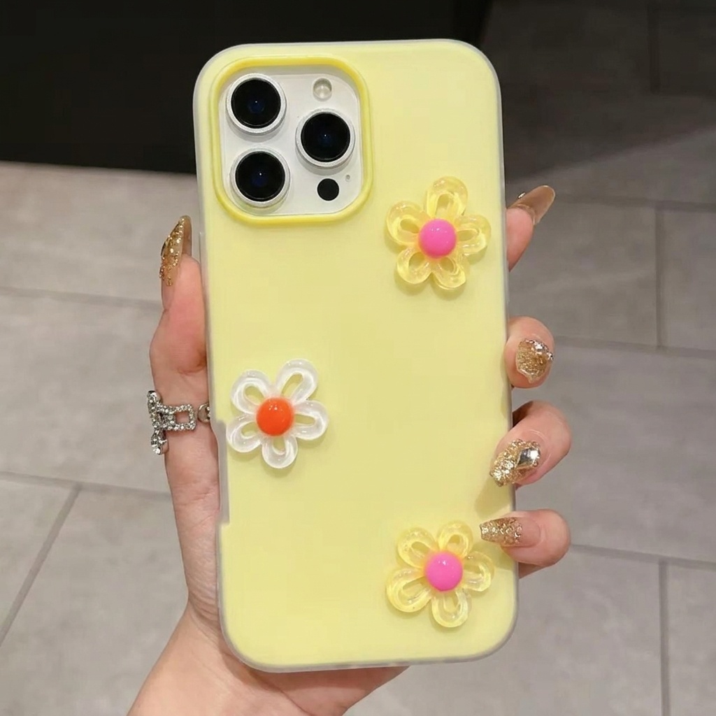 Kore Tarzı 3D DIY Renkli Çiçek - Phone Cases Diy incelemesi ve fiyatı