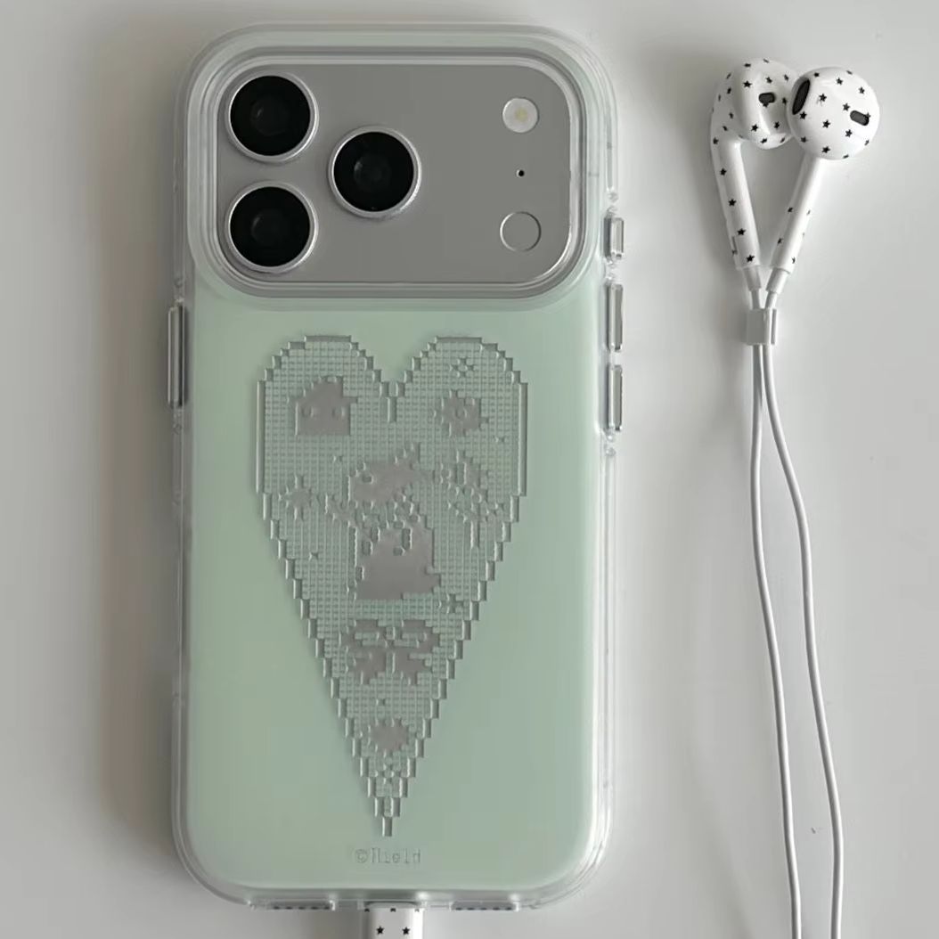 Kore Tarzı Yeşil Aşk Piksel Ta - Phone Cases Green incelemesi ve fiyatı