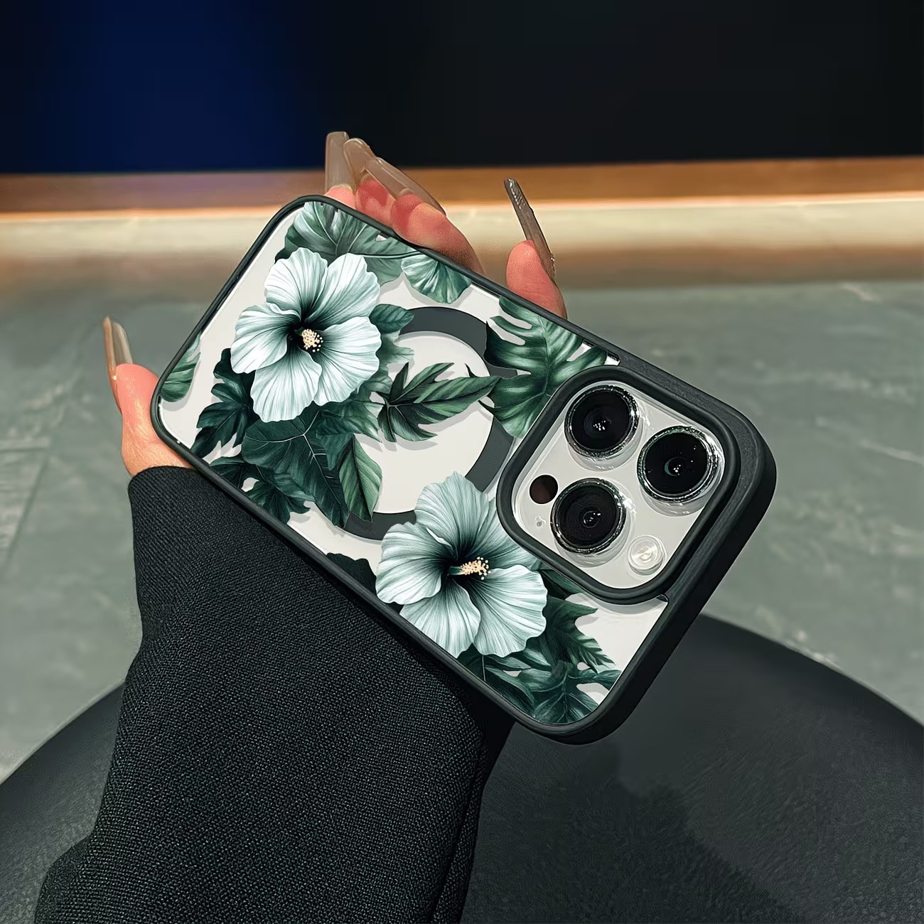 Yeşil Çiçek Desenli Telefon Kı - Phone Cases Green incelemesi ve fiyatı
